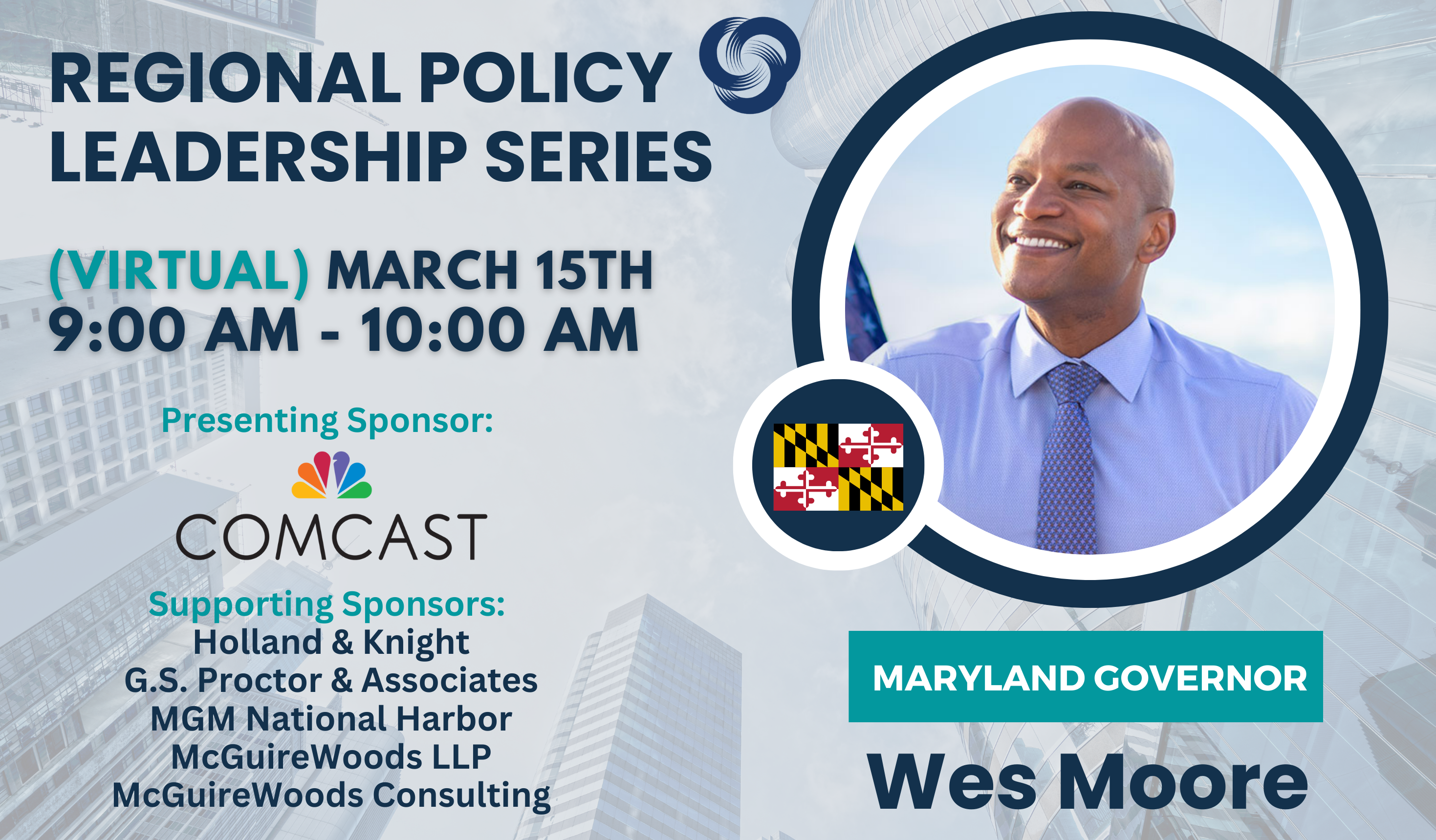 Governor Moore shares his plan for Maryland at Regional Policy Leadership Series