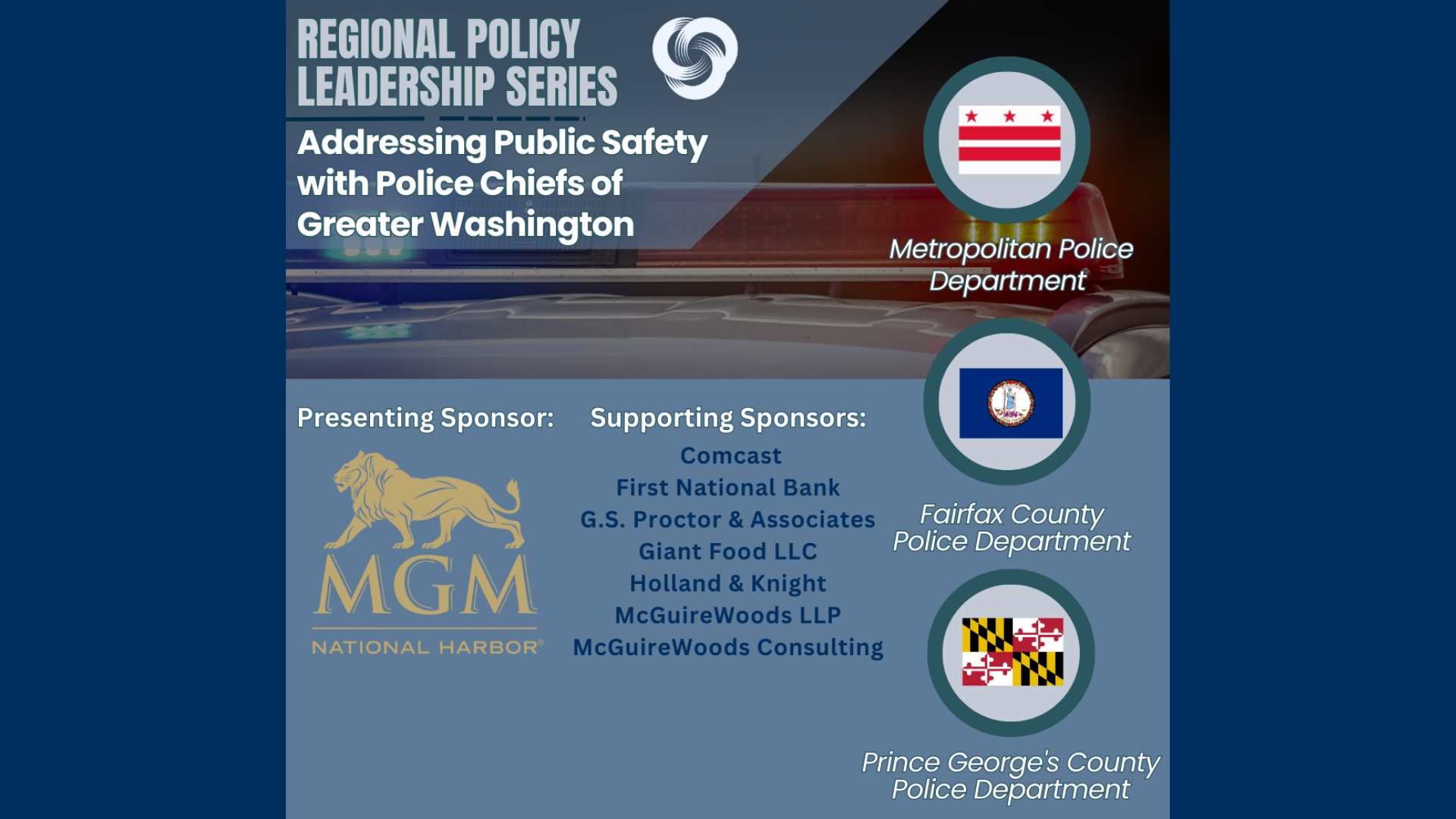 Police Chiefs of Greater Washington region join Regional Policy Leadership Series
